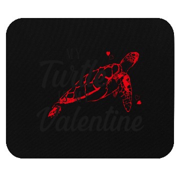 Discover Sea Turtle Tortoise Valentines Day Mouse Pads