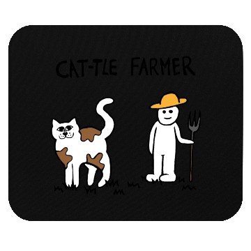 Discover Cattle Cat Farmer Mouse Pads