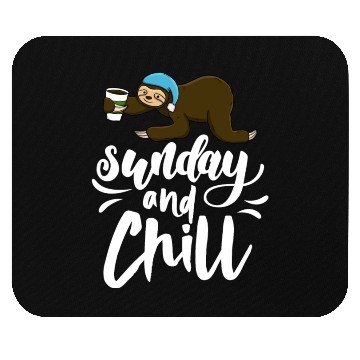 Discover Sunday and Chill Sloth Mouse Pads