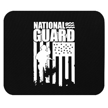 Discover American Flag National Guard National Guard Mouse Pads