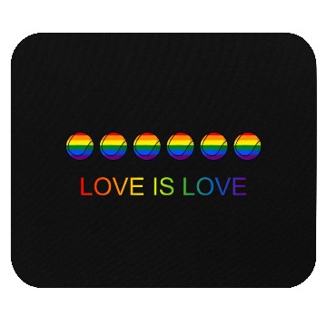 Discover Love Is Love Pride Rainbow Tennis Mouse Pads