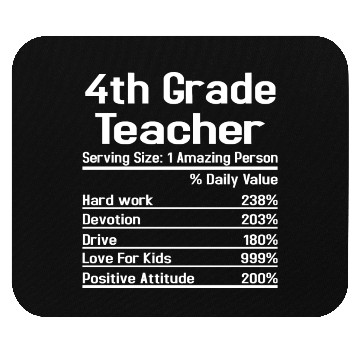 Discover 4th Grade Teacher Mouse Pads