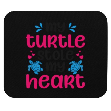 Discover Sea Turtle Tortoise Valentines Day Mouse Pads