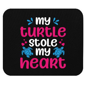 Discover Sea Turtle Tortoise Valentines Day Mouse Pads