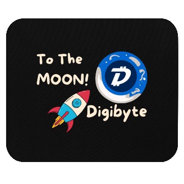 Discover Digibyte To The Moon- Mouse Pads