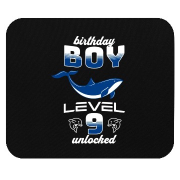 Discover Birthday Boy Level 9 Unlocked Dolphin Lover 9th Mouse Pads