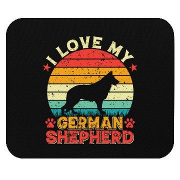 Discover I LOVE MY GERMAN SHEPHERD Mouse Pads