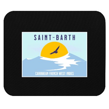 Discover Saint Bartheleny French Caribbean Sea Mouse Pads