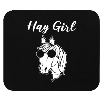 Discover Hay Girl Equestrian Mouse Pads