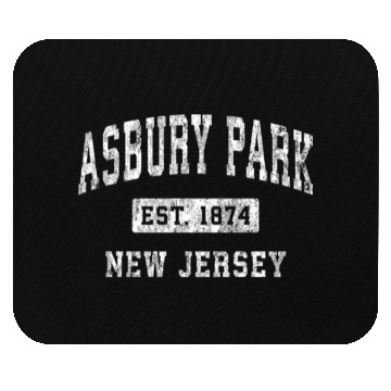 Discover Asbury Park New Jersey Nj Established Sports Mouse Pads