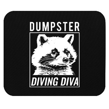 Discover Raccoon Lover Trash Picking Dumpster Diving Trash Mouse Pads