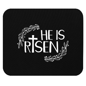 Discover He Is Risen For Christian Happy Easter Jesus Swea Mouse Pads