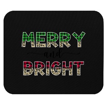 Discover Merry and Bright Christmas Mouse Pads
