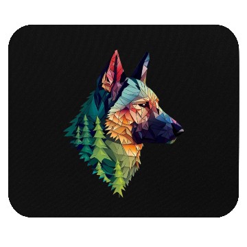 Discover German Shepherd Forest Mouse Pads