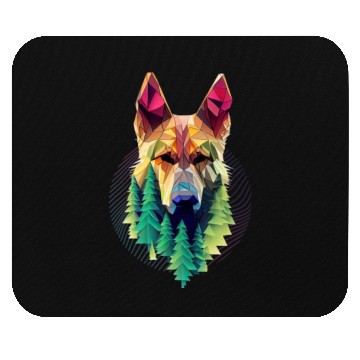 Discover German Shepherd Forest Mouse Pads