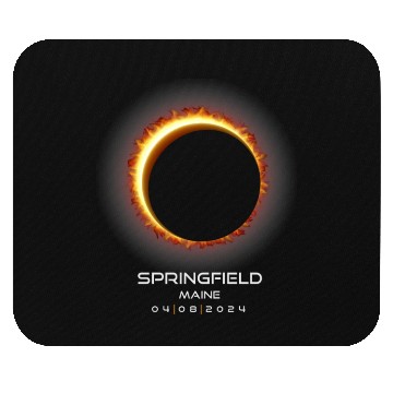 Discover 2024 Springfield Maine Eclipse Memento Souvenir Mouse Pads