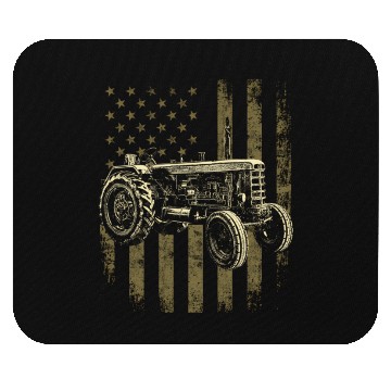 Discover Patriotic Tractor American Flag Tractor Farmer Mouse Pads