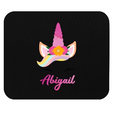 Discover Name Abigail Unicorn Lover Mouse Pads