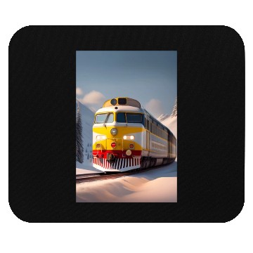 Discover The train logo design Mouse Pads