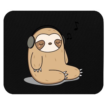 Discover Music Sloth Mouse Pads