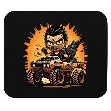 Discover Crazy post apocalyptic boy Mouse Pads