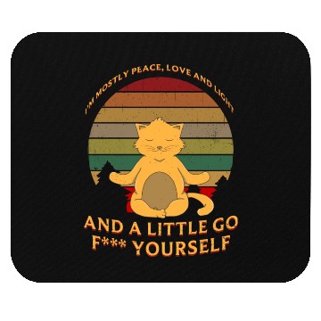 Discover Peace Love And Light Mouse Pads