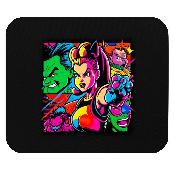 Discover 80s Pop Gaming 80s Popstyle Cartoon For all, who Mouse Pads