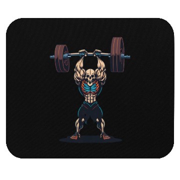 Discover Skeleton Powerlifting at the Gym Mouse Pads