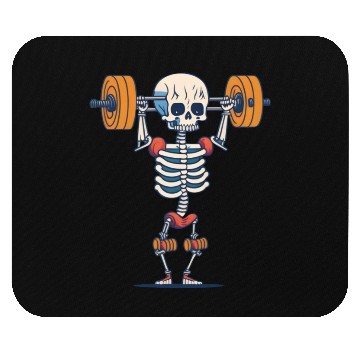 Discover Weightlifting Gym Skeleton Mouse Pads
