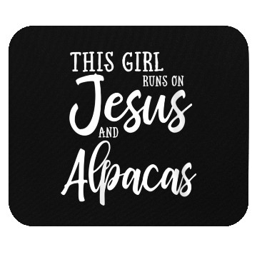Discover This Runs On Jesus And Alpacas Mouse Pads