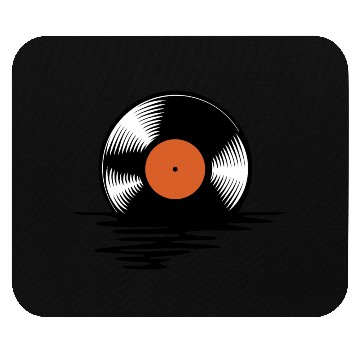 Discover Melting vinyl disc. Mouse Pads