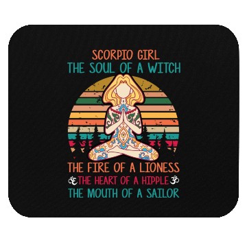 Discover Yoga Lover Gift Scorpio Girl Classic Mouse Pads