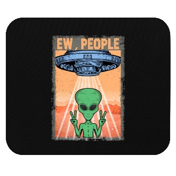 Discover Ew People Alien Funny Ufo Vintage Mouse Pads