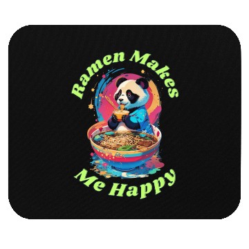 Discover Ramen Makes Me Happy Mouse Pads
