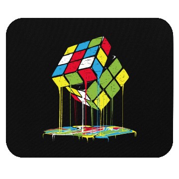 Discover Melting magic cube Mouse Pads
