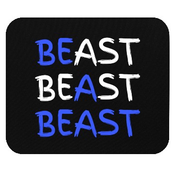 Discover Be A Beast Fitness Workout Gym Mouse Pads