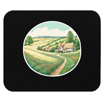 Discover A Picturesque Countryside Scene Mouse Pads