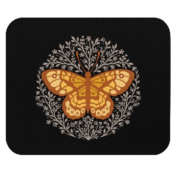 Discover Butterfly insect with flowers. Mouse Pads