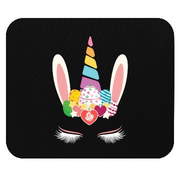 Discover Happy Easter Unicorn Bunny Ears Eggs Hunter Mouse Pads