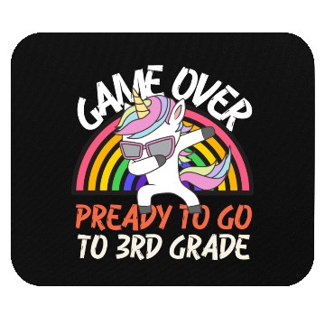Discover Game over ready to go to 3rd grade, back to school Mouse Pads