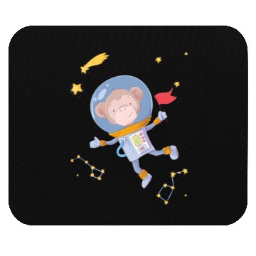 Discover Astronaut Space Monkey Galaxy For Mouse Pads