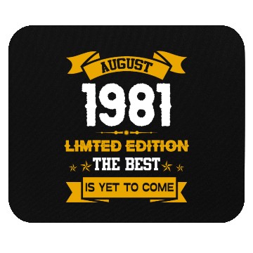 Discover August 1981 Birthday Surprise Mouse Pads