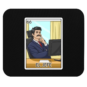 Discover El Jefe The Boss Card Mecan Lottery The Chief Mouse Pads