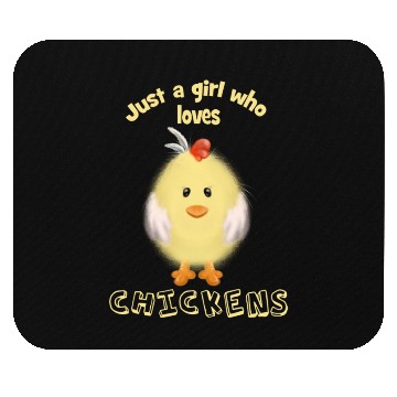 Discover Just A Girl Who Loves Chickens Mouse Pads