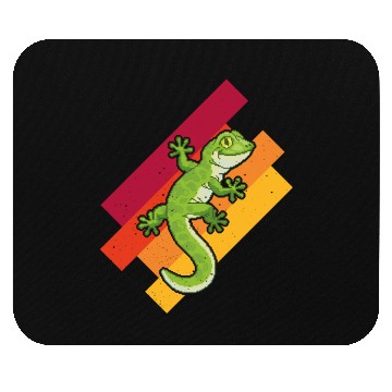 Discover Pixel Green Gecko Mouse Pads
