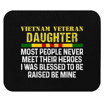 Discover US Army Vietnam Veteran Daughter Mouse Pads