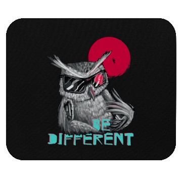 Discover Be different owl - unique & special Mouse Pads