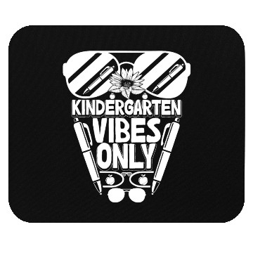 Discover Kindergarten Vibes Only Back to School Funny Mouse Pads