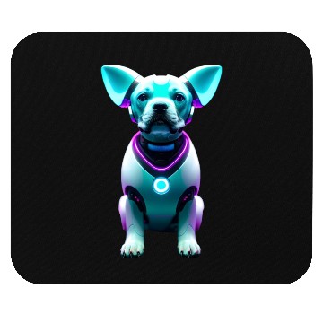 Discover Futuristic robot dog Mouse Pads