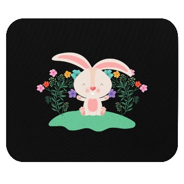 Discover Easter Bunny Rabbit With Red Carrot Mouse Pads